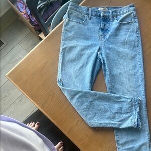 Madewell Women's Straight Leg Jeans - Light Blue